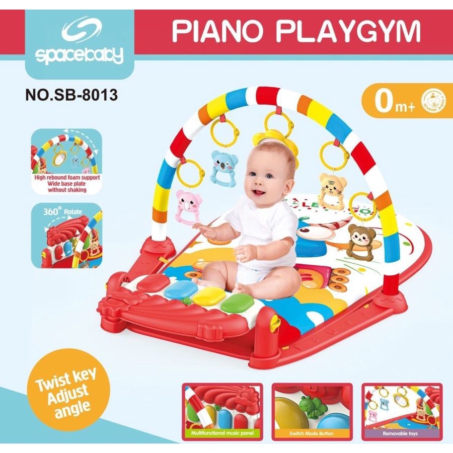 Bebe Smart Mastela Space Baby Piano Playgym Playmat Bayi SB 8017, SB 8013, SB 8020 / Pliko Playmat with Projector