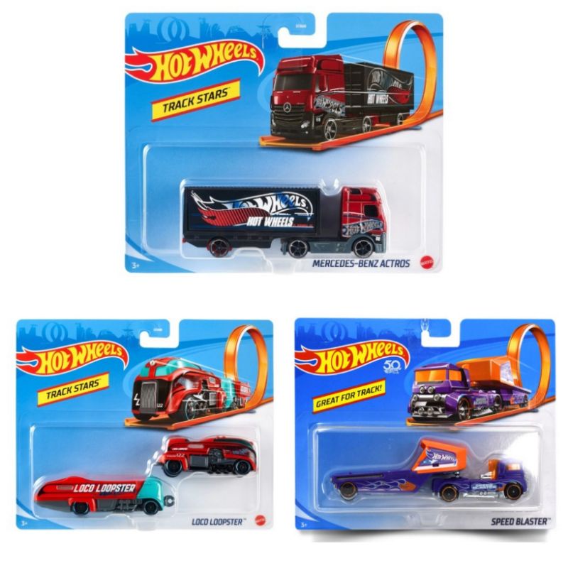 Hot Wheels Trucks Track Stars Hot wheels Truck Trailer Original HotWheels Mattel