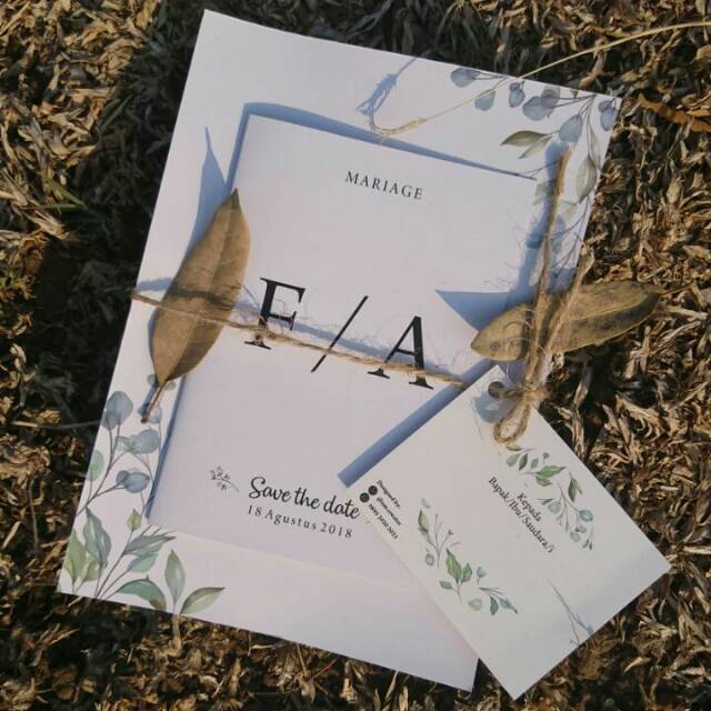 Undangan Pernikahan Rustic/Murah/Lucu/Unik