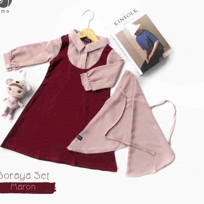 New 정 Nazima Gamis Anak Soraya Set