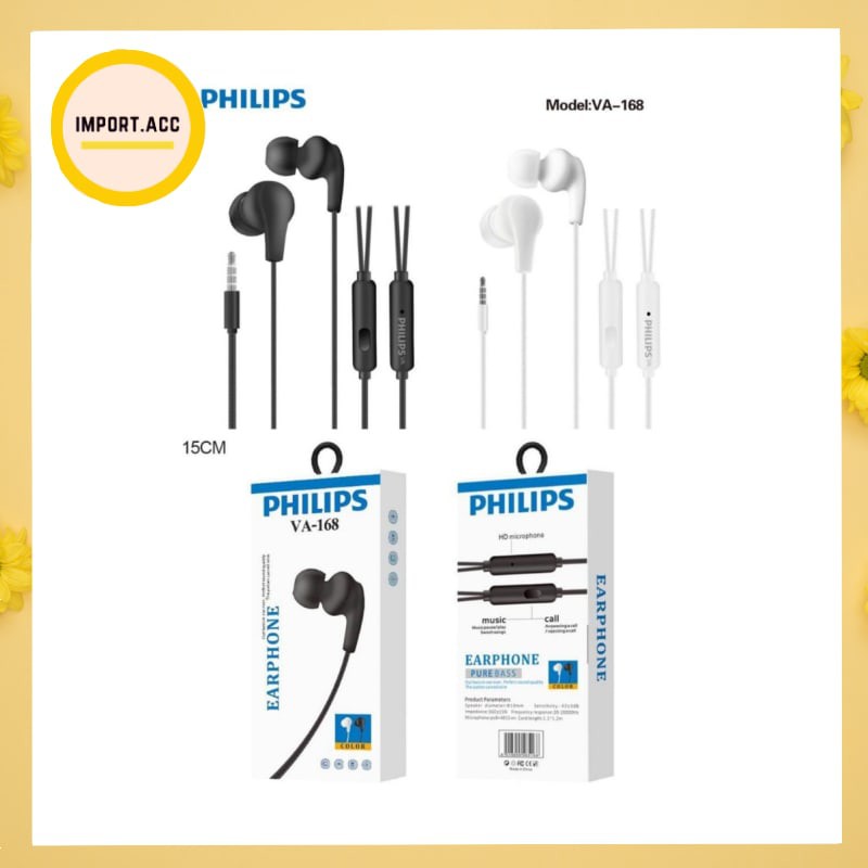 Earphone / Headset / Handsfree Philip 168 EXTRA BASS [import]