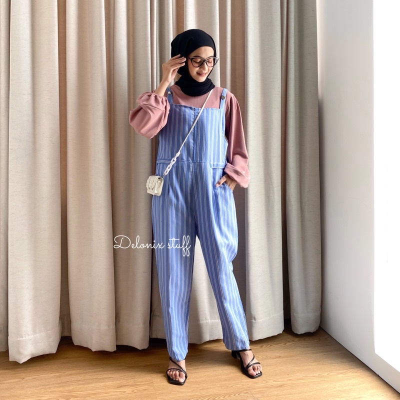 Lexy stripe jumpsuit