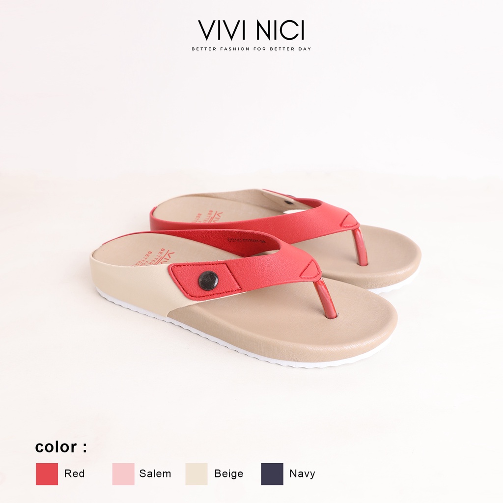 Vivi Nici - Osaki Sandal Jepit Wanita-Red