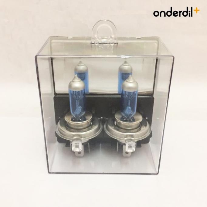 Terbaik Lampu Mobil Halogen Putih - Rwb Crystal Vision H4 60/55W 5000K Terbaik