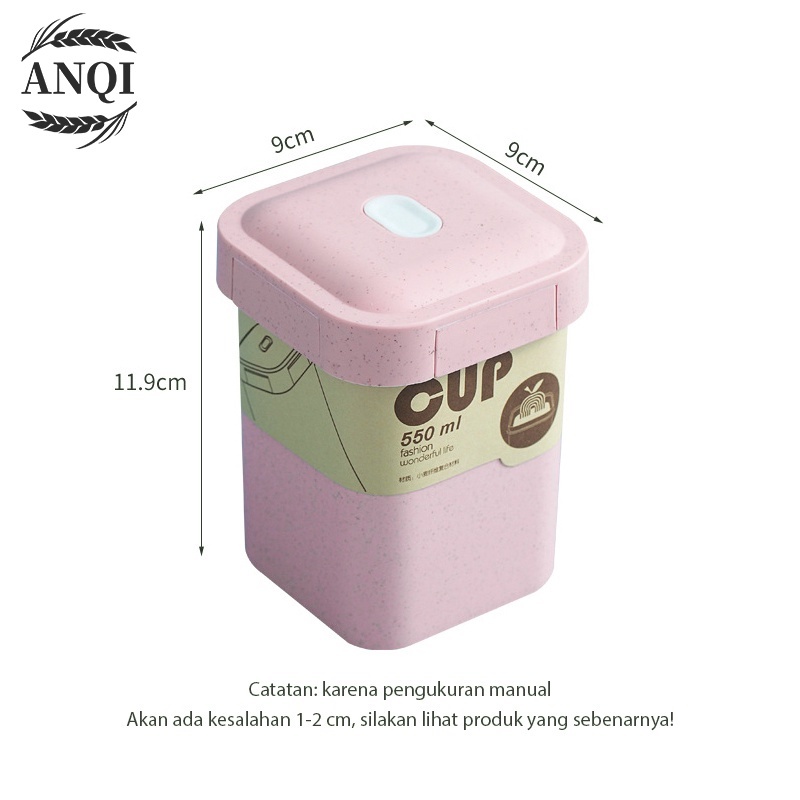 ANQI 1888 550ml Mangkok sup Cangkir sup Anti Tumpah Portable Panci Sup Pemanas VS-60