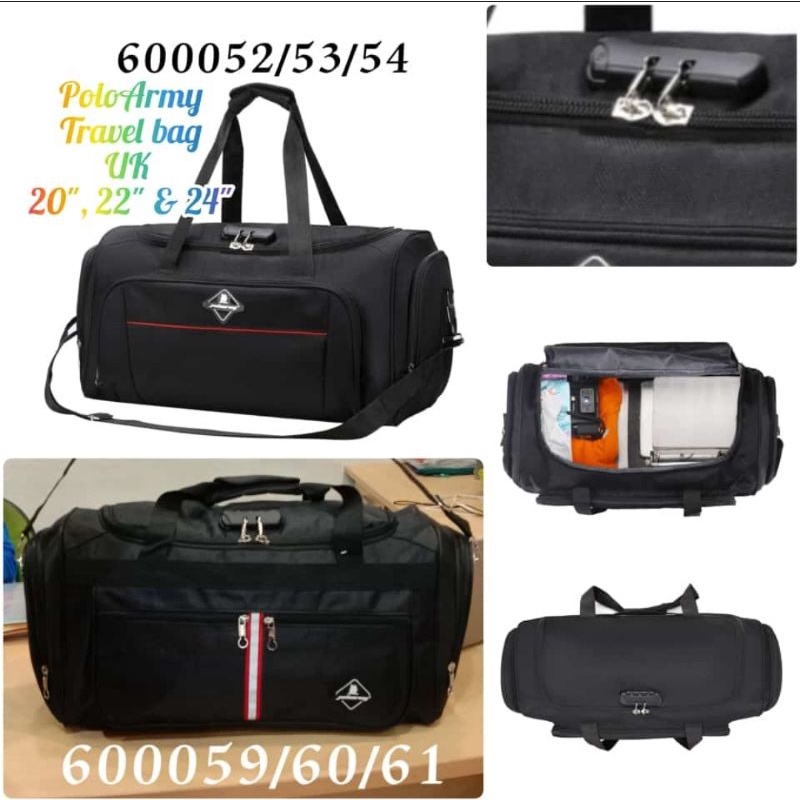 Tas Travel Polo Army 60005 Jinjing Selempang Pria