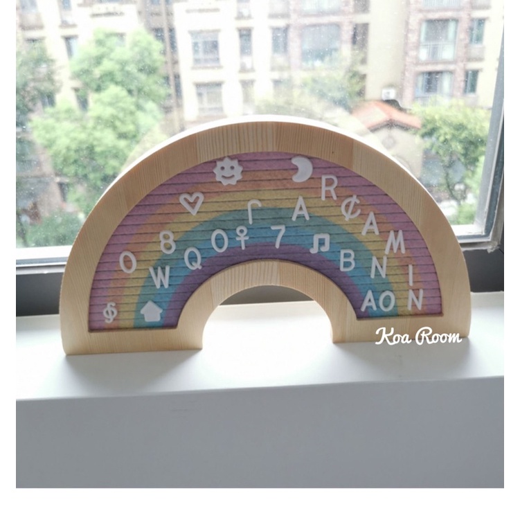 RAINBOW LETTER &amp; EMOJI BOARD (PAPAN ALPHABET BAYI)