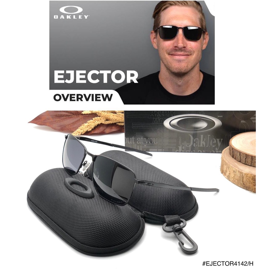 KACAMATA OKLEY INJEKTOR 4142 SPORT AKSESORIS LENSA POLARIZED PHOTOCROMIC ANTISILAU ANTIRADIASI FRAME