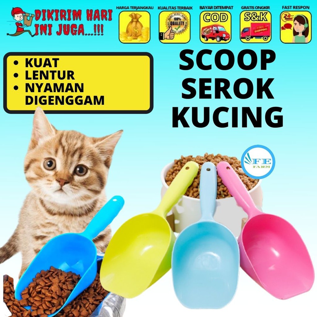 CAT FOOD SCOOP SEROKAN SENDOK MAKANAN ANJING FEFARM