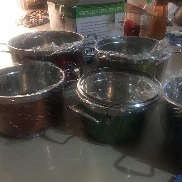 Panci Set Korea Pot Warna Cookware Multi Use Stainless Steel