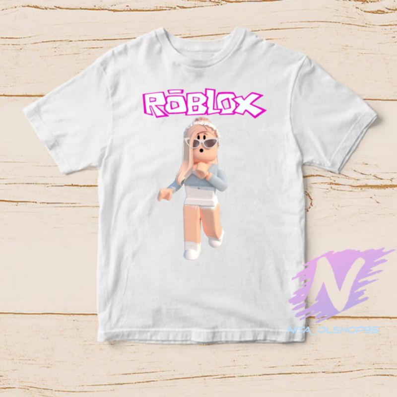 kaos roblox baju anak roblok charakter girl terbaru