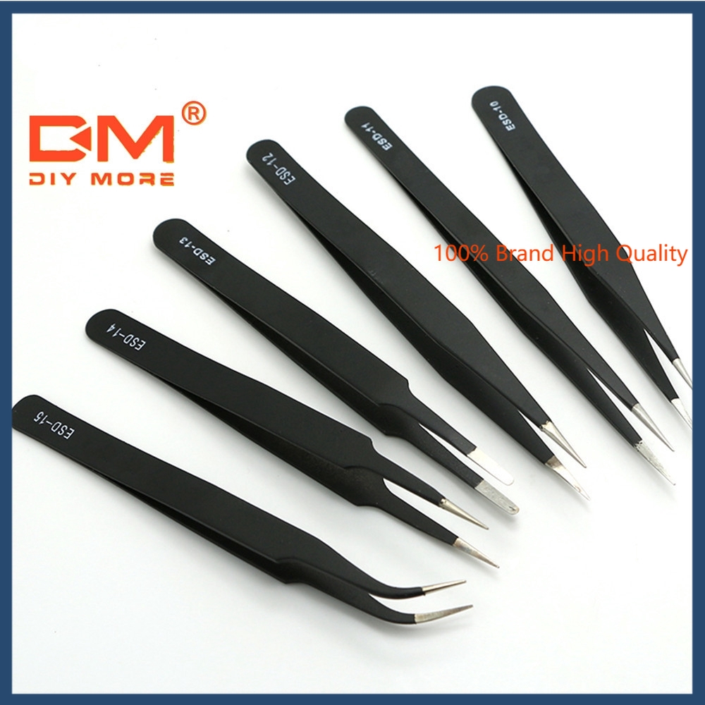 〖Factory Supplier/COD〗1 Set 6pcs Pinset Aman Anti Statis Esd-10 Esd-11 Esd-12 Esd-13 Esd-14 Esd-15