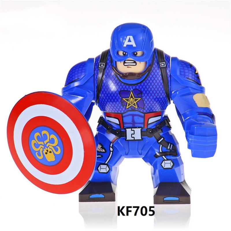 Mainan Action Figure Mini Model Superhero Marvel Captain America Dengan Topeng Perisai Untuk Anak