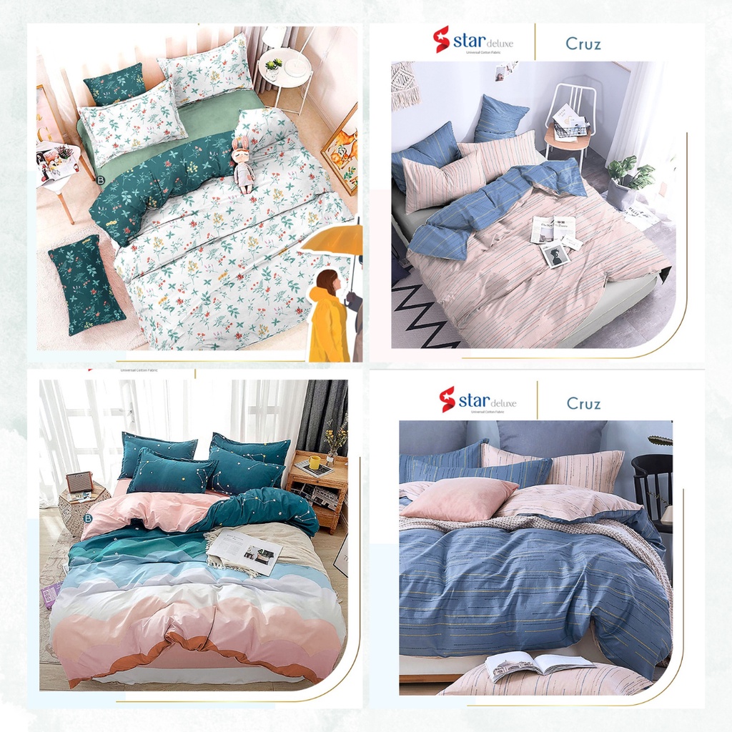 Jual Bedcover Set Katun Star Collection 1 Ukuran Single 120x200 100x200 ...