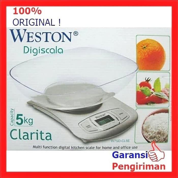 DISKON SPECIAL  Timbangan Digital kue Weston 5Kg Clarita  OPEN DS
