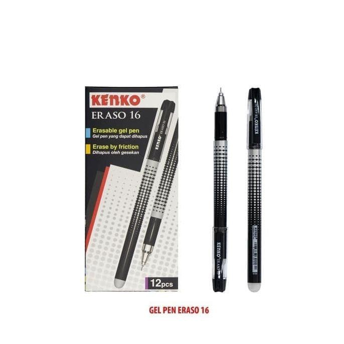 

LUSIN Pulpen Hapus KENKO Eraso 16 Erasable Bisa Dihapus