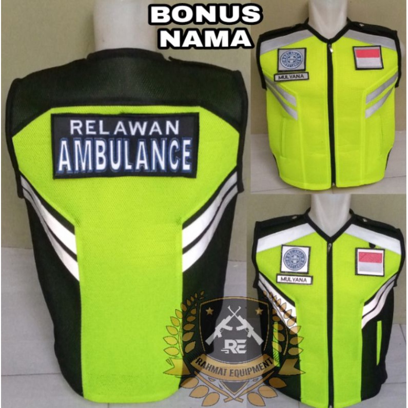 Rompi Relawan Ambulance Rompi Patwal Ambulance Rompi Turing