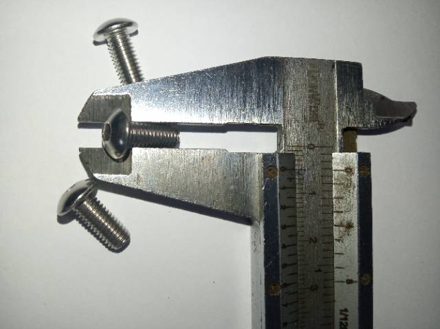 Button L M5 x 12(1.2cm) stainless 304