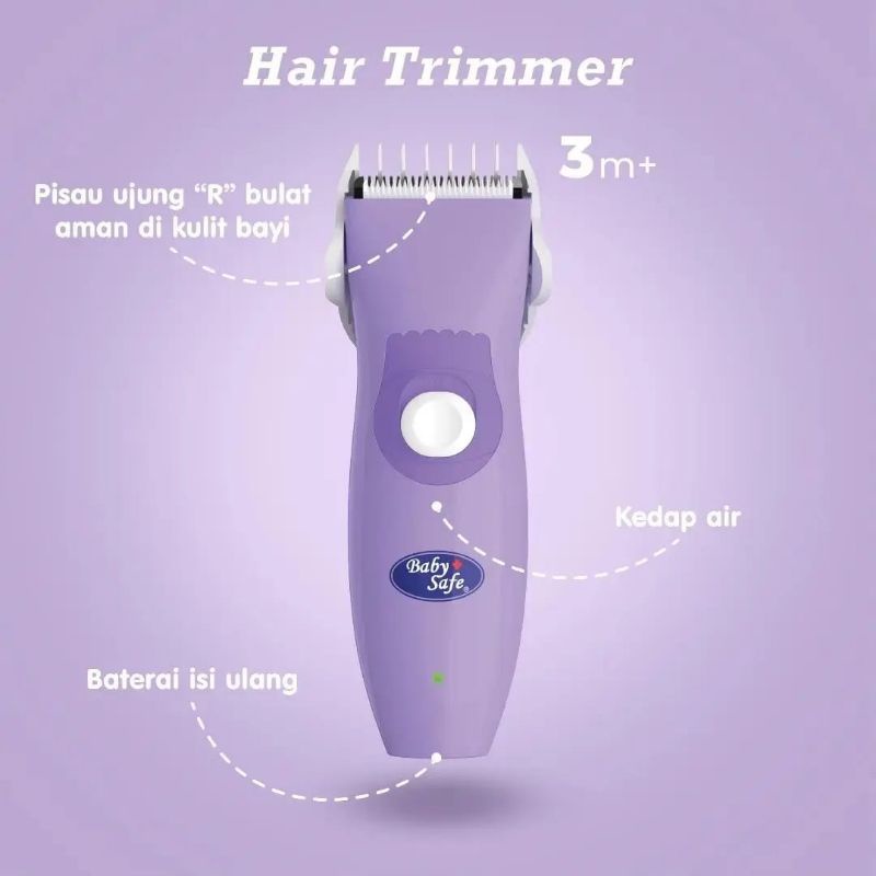 Baby Safe Hair Trimmer Potong Rambut Bayi HT001