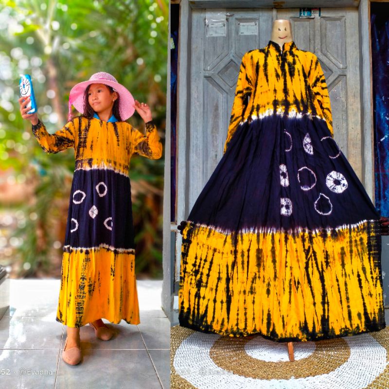 gamis Twill couple ibu dan anak