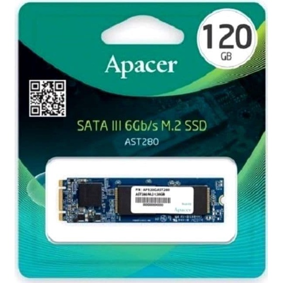 APACER SSD M2, 80mm 120 GB Sata III AST280