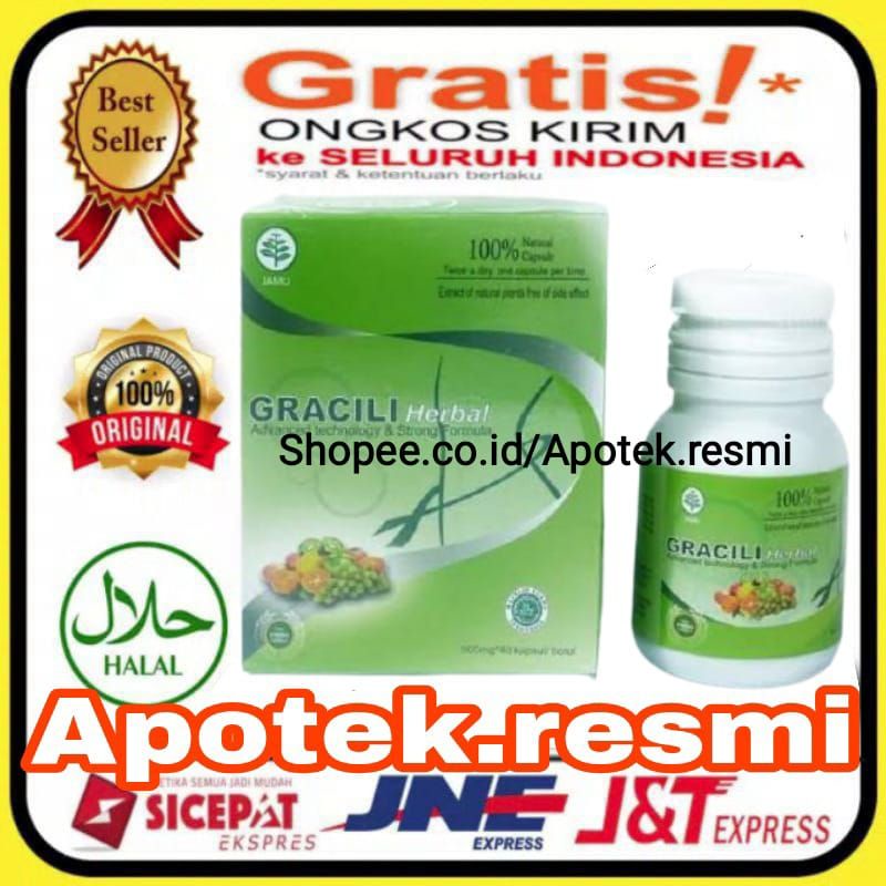OBAT GRACILI BPOM Asli Herbal Pelangsing Penurun Berat Badan Diet Detox Slimming Kapsul Fast Strong