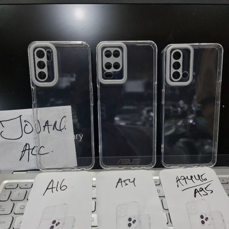 OPPO A17 A17K A3S A15 A15S A95 A16 A54 A74 4G A9 2020 A5 2020 CASE HD BENING BIG PROTECT CAMERA CLEAR TRANSPARAN SOFTCASE TEBAL 1.7mm SILIKON KARET PROTECT CAMERA COVER PELINDUNG KAMERA