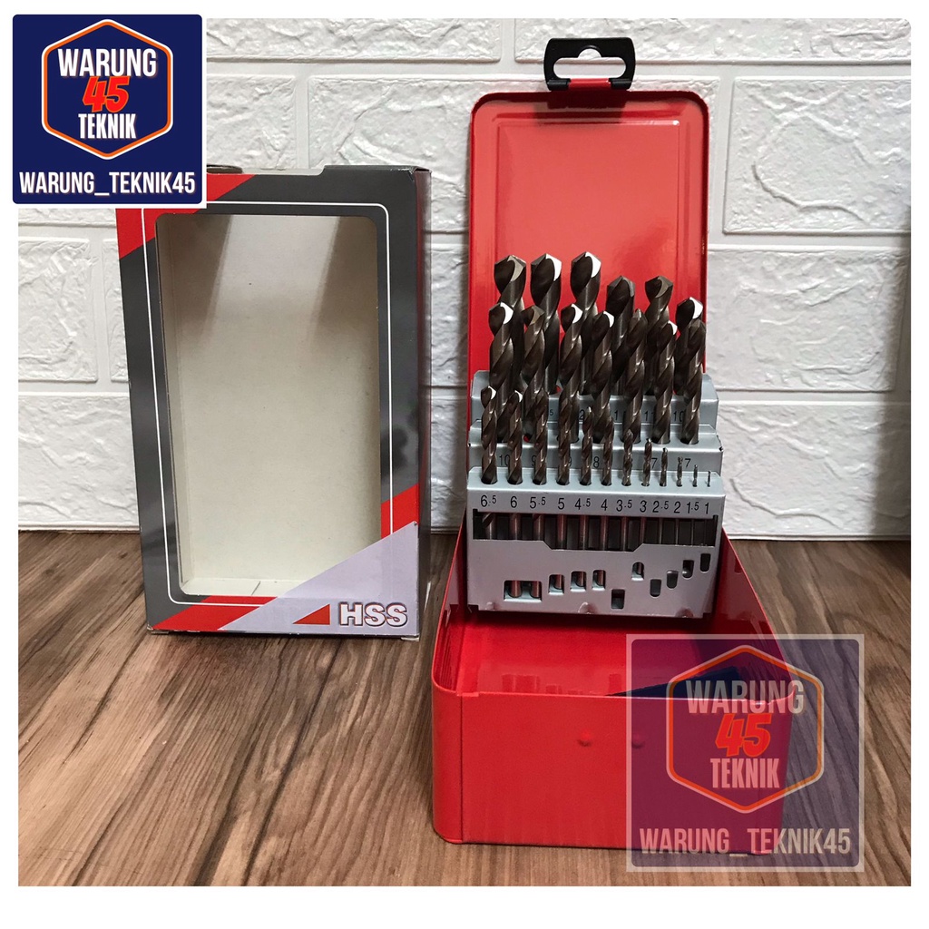 RUKO GERMAN MATA BOR DRILL BIT HSS SET 1,0 - 13mm x 0,5mm RUKO BUKAN NACHI