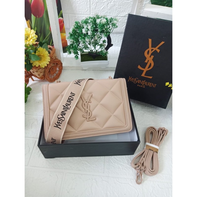Tas Fashion YSL Free Box / Tas selempang wanita kekinian