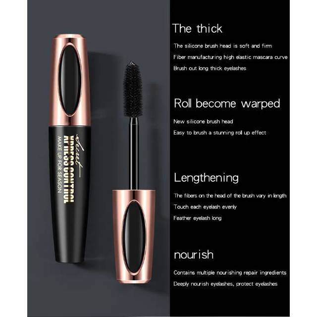 COD 100% Original MACFEE Maskara 4D Fiber Black Mascara