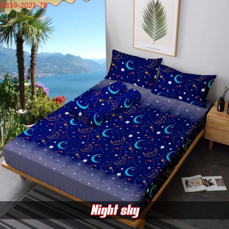 Sprei batik abstrak sprei adem tidur nyenyak