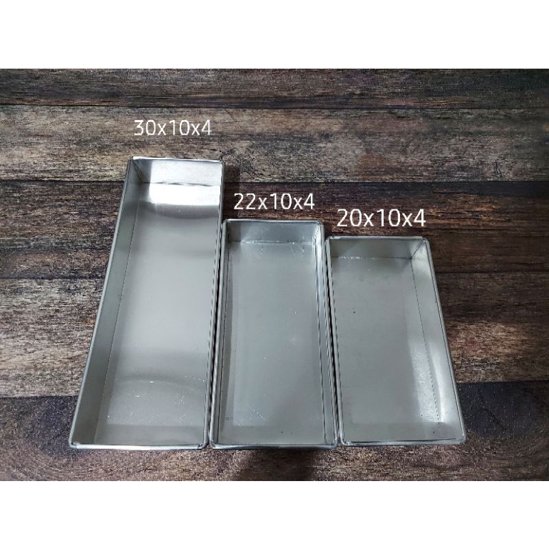 loyang persegi panjang tinggi 4 cm