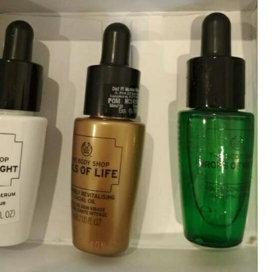 *Terlaris / Paket pre serum drops of youth drops of light dan oils of life the body shop .,..,.,.,.