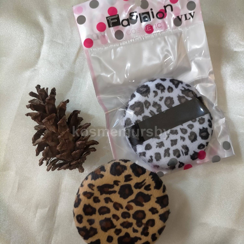 rembuk/ spons bedak kain motif macan