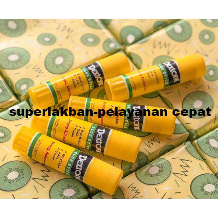 Lem Kertas Dextone Glue Stick 15gr Washable Safe Clean Aman Untuk Anak