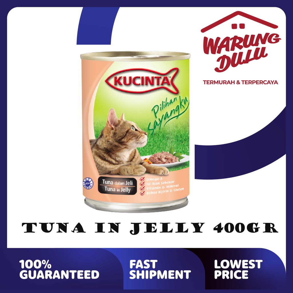 MAKANAN KUCING KUCINTA TUNA IN JELLY 400GR