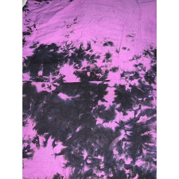 Celana Kulot Panjang Rayon Jumbo Tye Die Bali-Ungu-Hitam