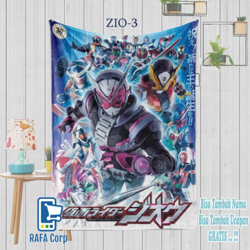 kamen rider zi-o - kamen rider zio - selimut kamen rider - selimut anak kamen rider - kamen rider