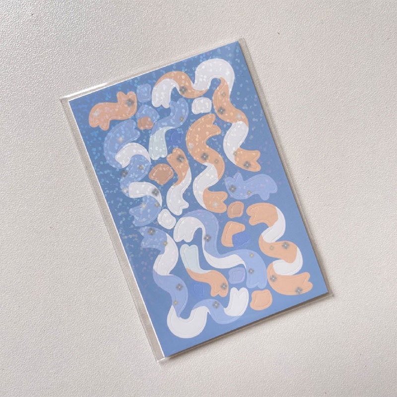 50 Lembar Sticky Note Transparan Tahan Air Untuk Kantor / Sekolah/ Plastik Dapat Ditulis Permukaan Halus G-04