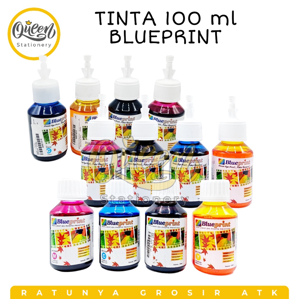 1 PCS TINTA 100ML BLUE PRINT / TINTA ISI ULANG PRINTER / TINTA PRINTER / TINTA REFILL PRINTER