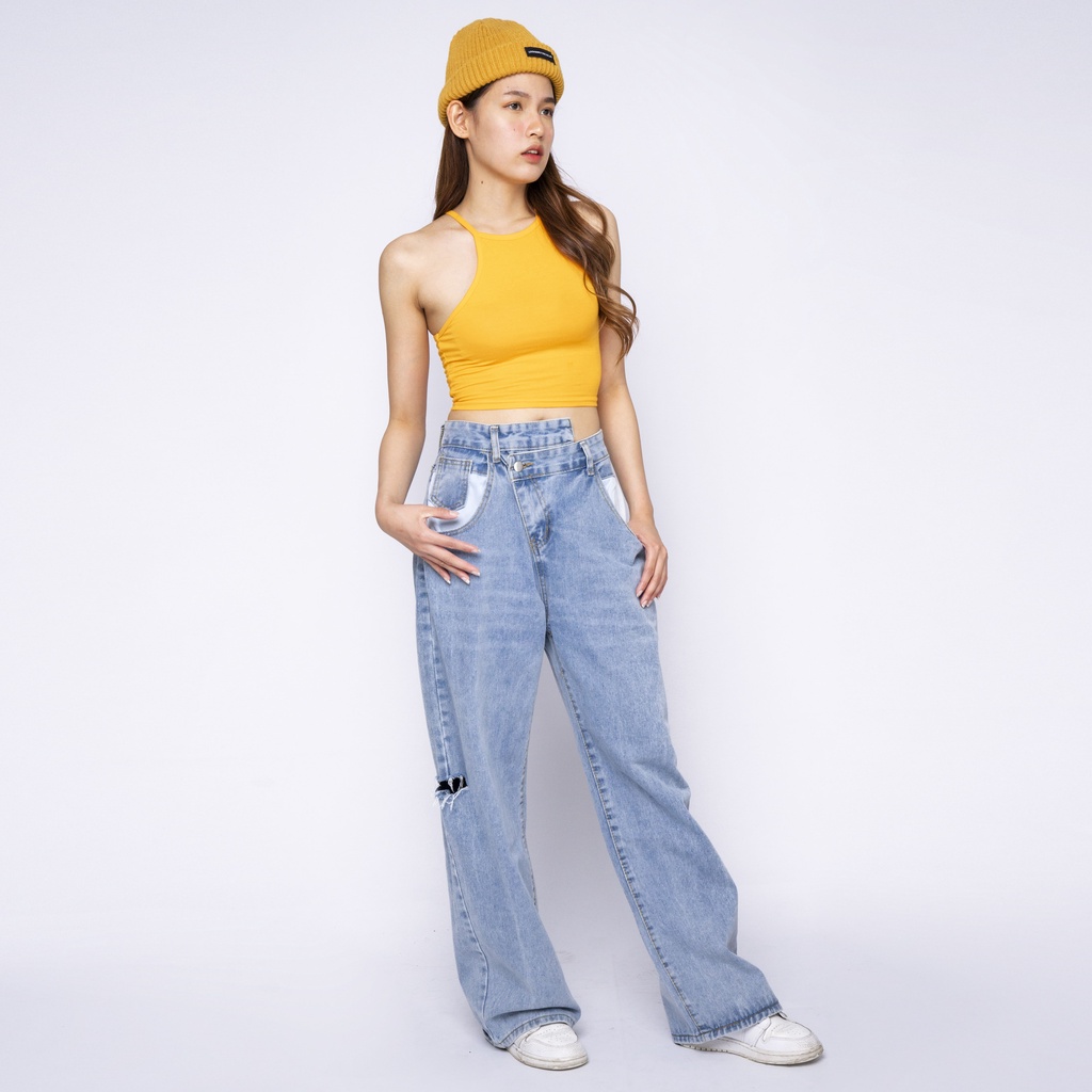 VIERLIN - Jeans 7019 - BAGGY JEANS WANITA HIGH WAIST