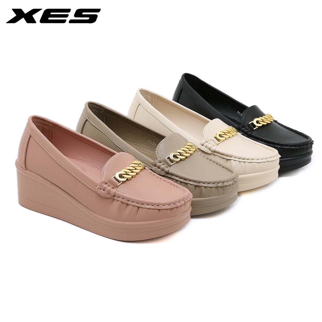 XES NELLA / Sepatu Wedges Wanita Import / Sepatu Kerja Wanita