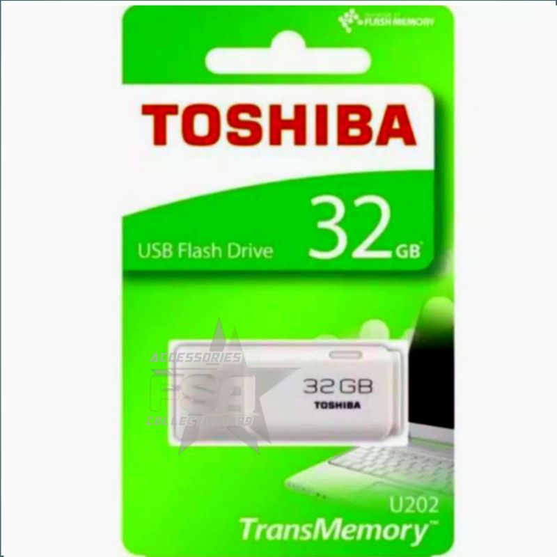 FlashDisk Toshiba 32GB 32 gb / USB Flash Disk Drive Flashdis Transmemory Transfer Data Komputer