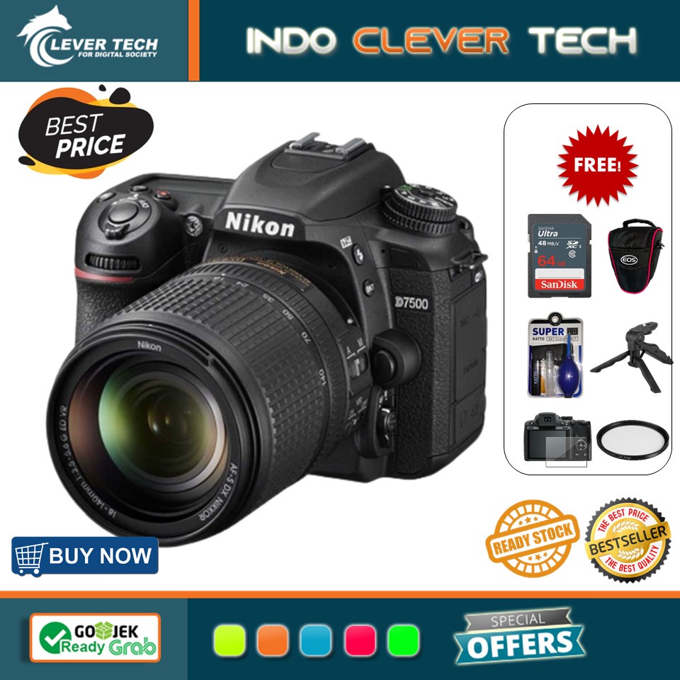 Nikon D7500 Kit 18-140mm - Garansi Resmi