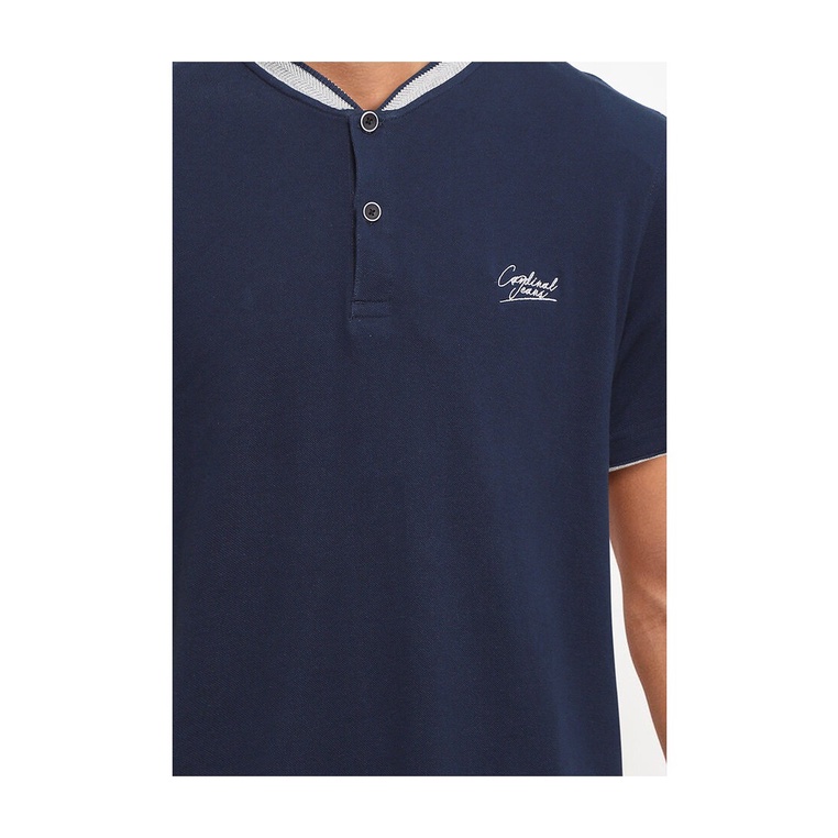 BAJU KAOS POLO PRIA CARDINAL ORIGINAL LENGAN PENDEK BIRU NAVY CA07