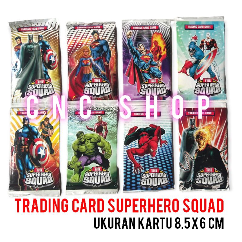 Trading Card Superhero Squad dapat 10 bungkus (100kartu) Kartu Mainan  Koleksi Anak Murah