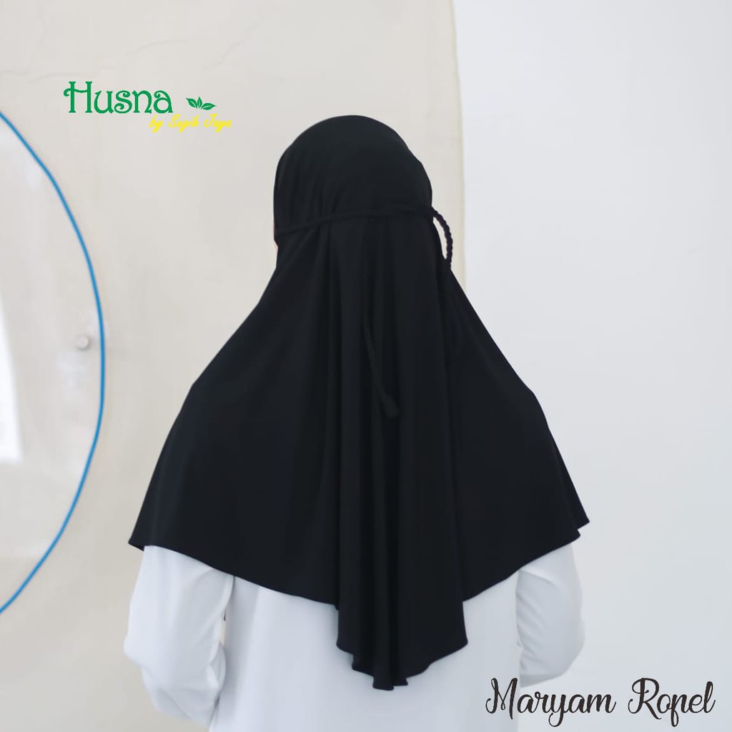 Bergo Maryam Ropel Tali Jersey Premium Zara Husna