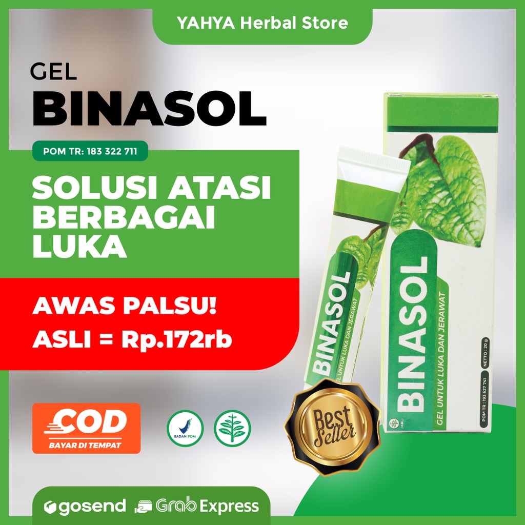 Binasol Obat Luka Diabetes - Binasol Gel Salep Binasol 100% Original