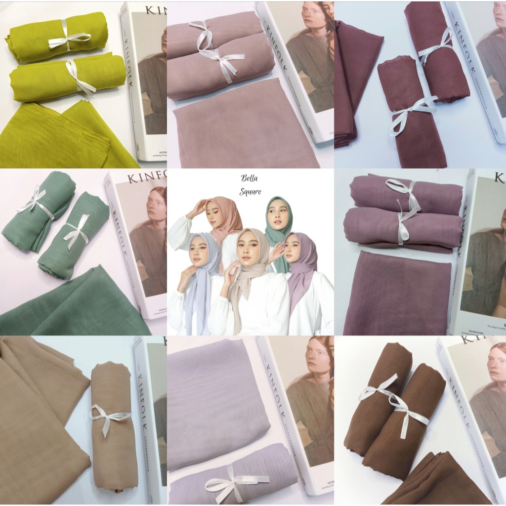 HIJAB SQUARE | BELLA SQUARE 115x115 | 32 WARNA PASTEL