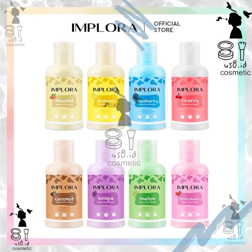 IMPLORA MILKY LOTION SERUM 60ML - BODY LOTION SERUM HANDBODY BPOM ORIGINAL